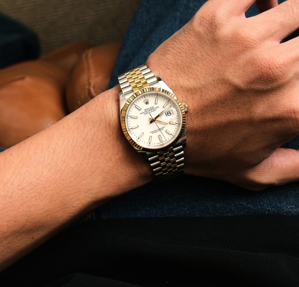 Rolex Datejust 126233 White Dial Yellow Gold Two-Tone Jubilee 2025 36mm. - Image 10