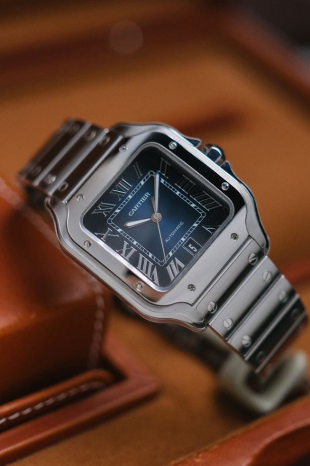 Cartier De Santos L Blue Dial thumbnail 4