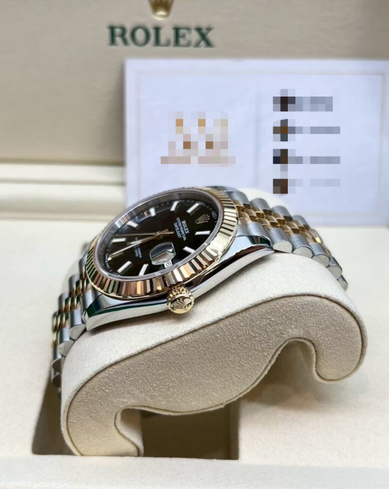 Used Datejust Black Dial 2t Yellow Gold 41mm - Image 2