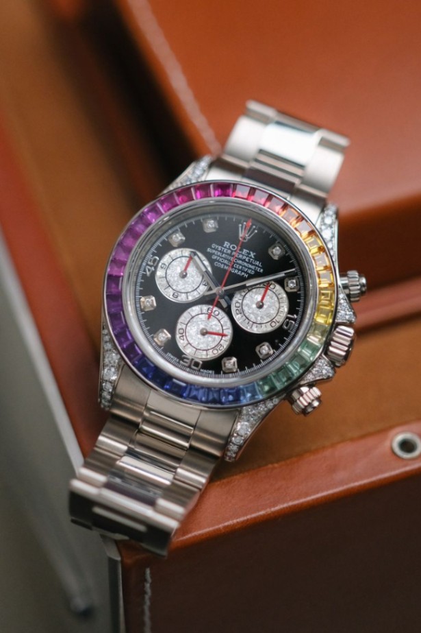 Rolex Daytona Rainbow 18k White Gold - Image 2
