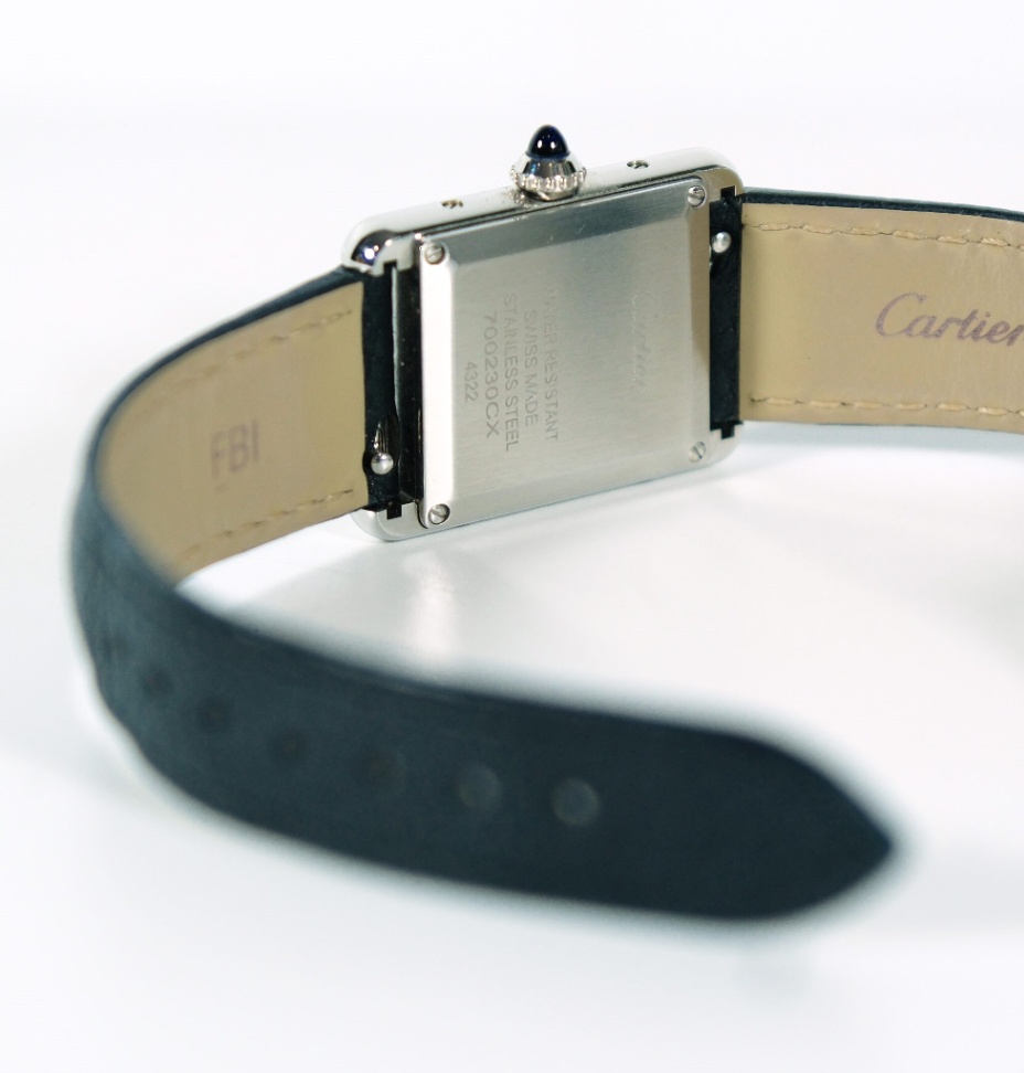 Cartier Tank Must WSTA0042 Small Silver Dial Black leather strap 2022 - Image 6