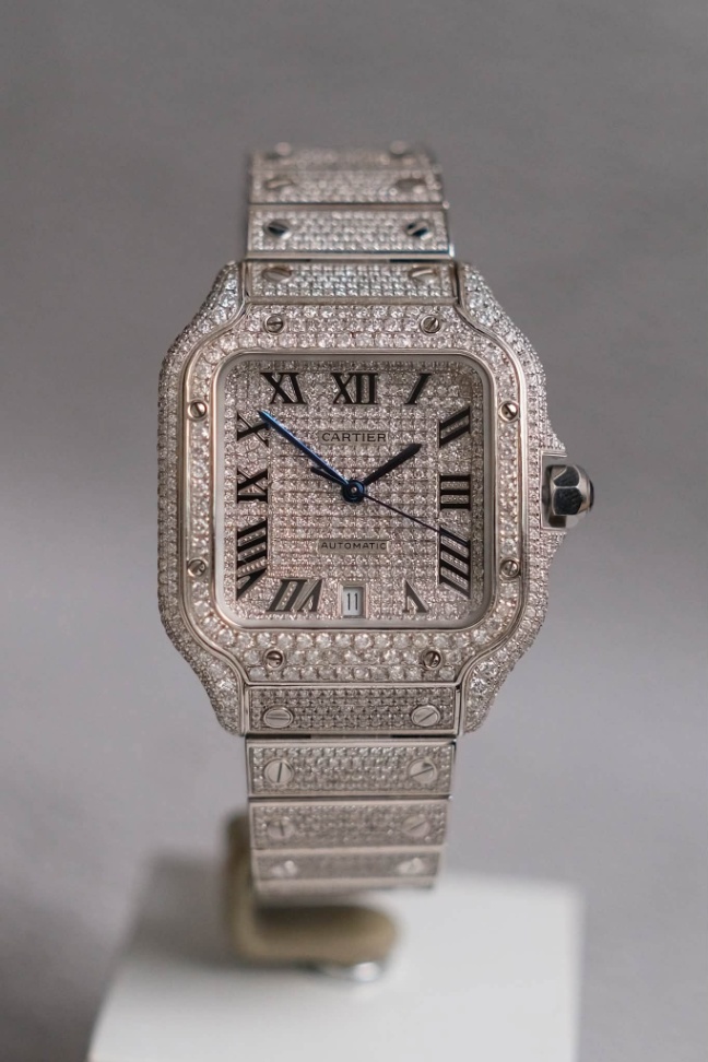 Cartier Santos de Cartier Large Full Diamond