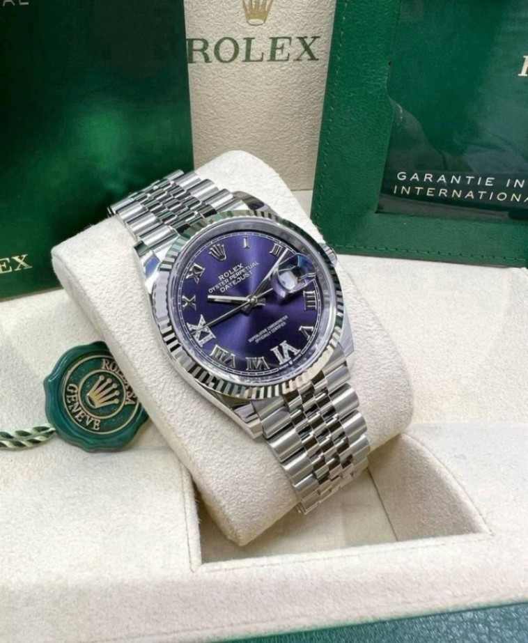 Datejust Purpur Roman VIIX Jubilee 36mm thumbnail 3