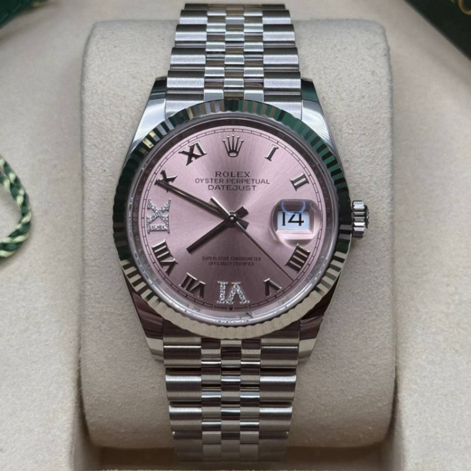 Datejust Pink Roman VIIX Jubilee 36mm - Image 1