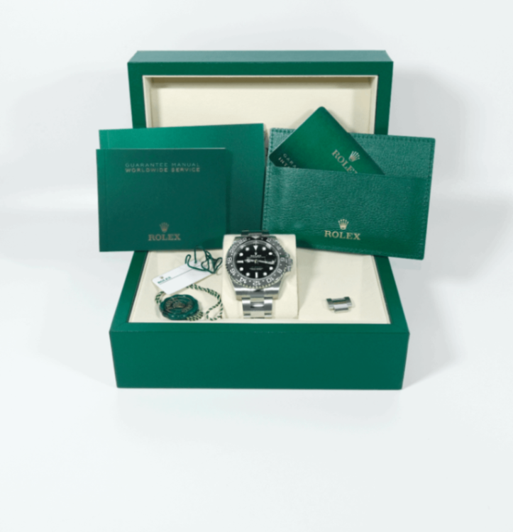 Rolex New GMT-Master II 126710GRNR ‘Bruce Wayne’ Black Dial Oyster Steel 2026 40mm. thumbnail 3