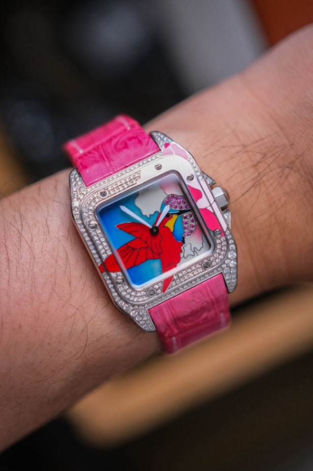 Cartier Santos 100 Medium HummingBird thumbnail 2