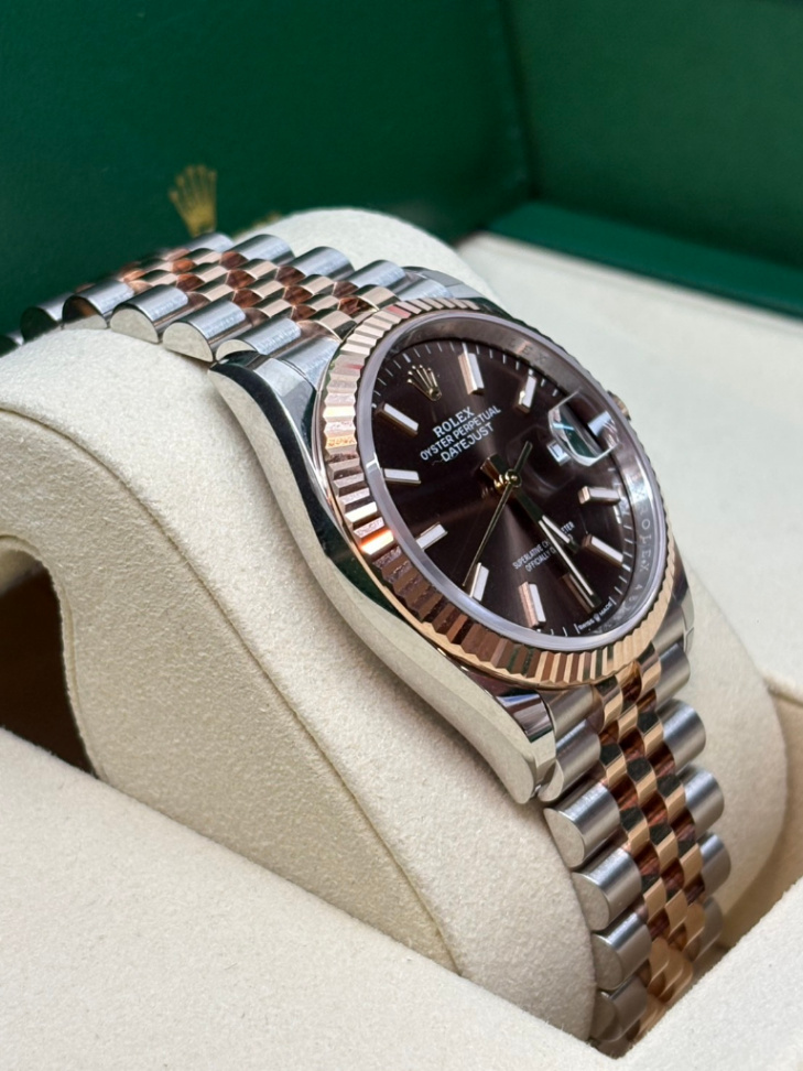 Datejust Chocolate Dial 2t Rose Gold Jubilee 36mm - Image 4