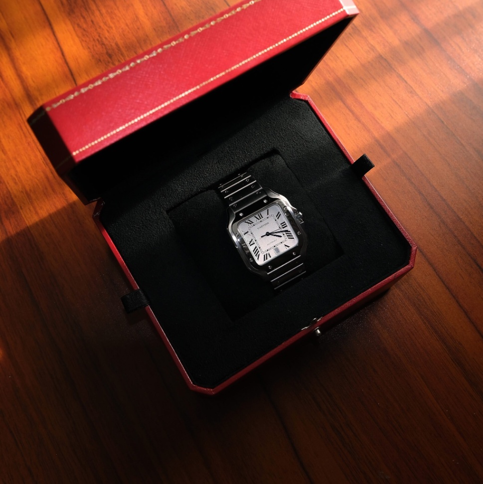 Cartier Santos WSSA0009 Large Silver Dial Stainless steel 2019 - Image 3