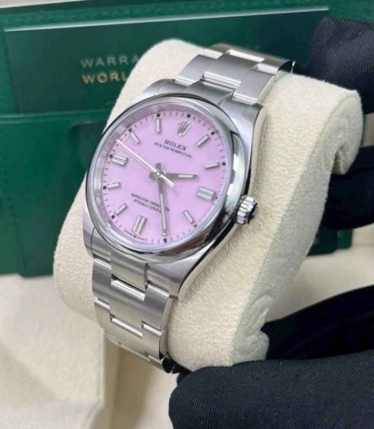 ROLEX Oyster Perpetual Candy Pink Dial 126000 3/2026 - Image 4
