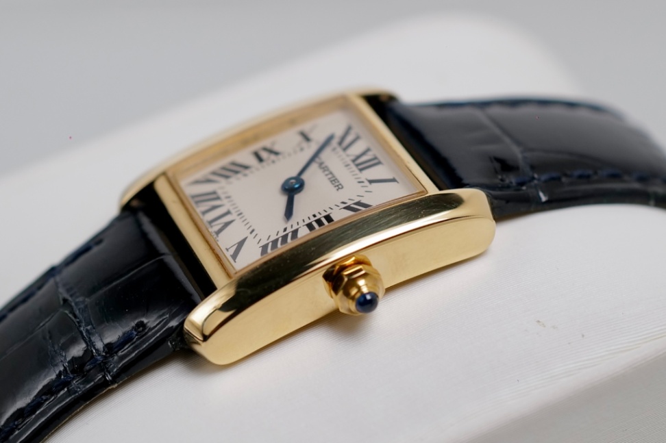 CARTIER Tank Française 2385 18K Gold Small thumbnail 4