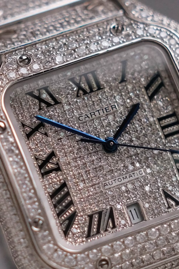 Cartier Santos de Cartier Large Full Diamond thumbnail 4