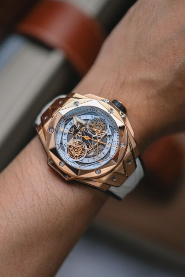 Hublot Big Bang Sang Bleu 18K Rose Gold Chronograph Limited - Image 2