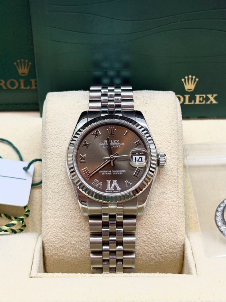 Used Datejust Grey Roman VI Dial Jubilee 31mm(แถมขอบเพชร) - Image 2