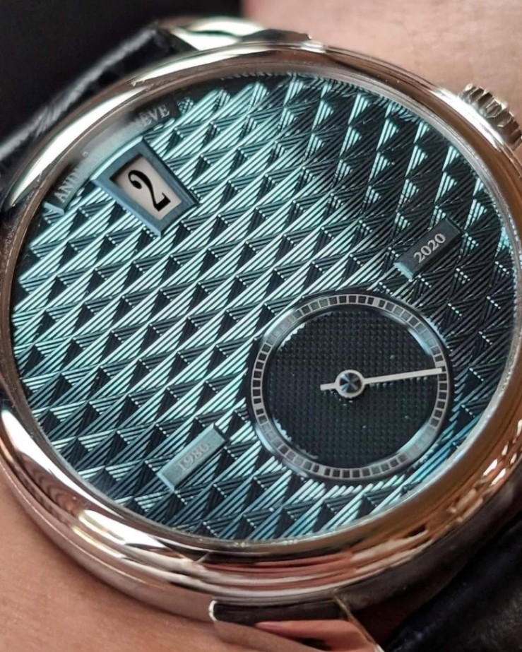 ANDERSEN GENÈVE Jumping Hours 40th Anniversary 38mm Platinum - Image 3