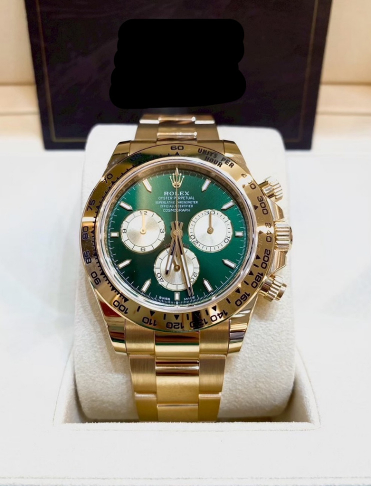 Daytona Green Dial Full Yellow Gold 40mm