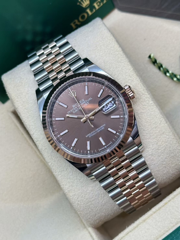 Datejust Chocolate Dial 2t Rose Gold Jubilee 36mm - Image 2