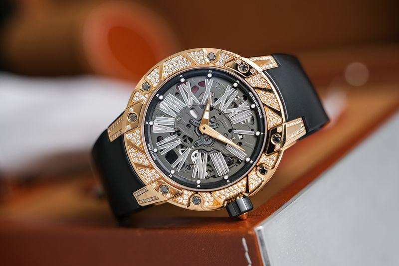 Richard Mille Extra Flat 18K Rose Gold Diamonds RM033 - Image 5