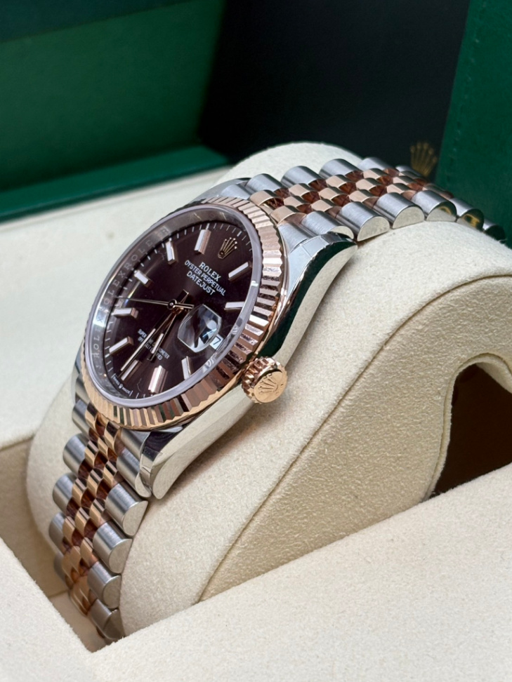 Datejust Chocolate Dial 2t Rose Gold Jubilee 36mm - Image 3