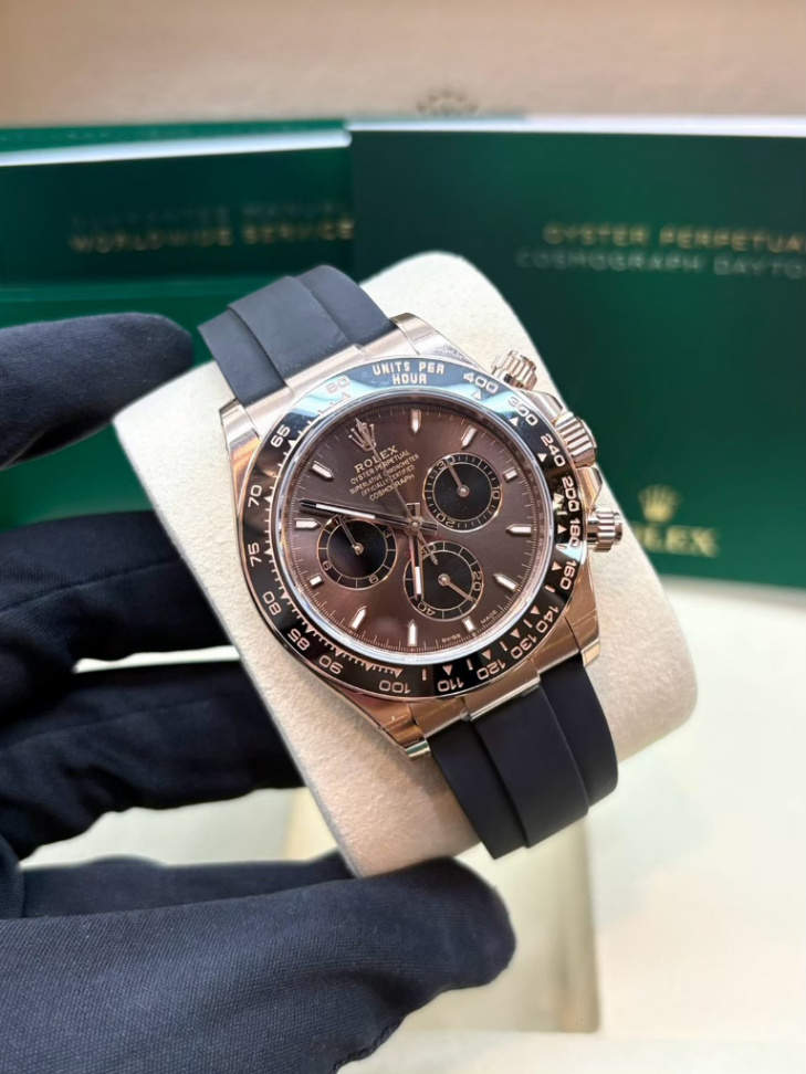 Daytona Chocolate Dial Rose Gold Oysterflex 40mm
