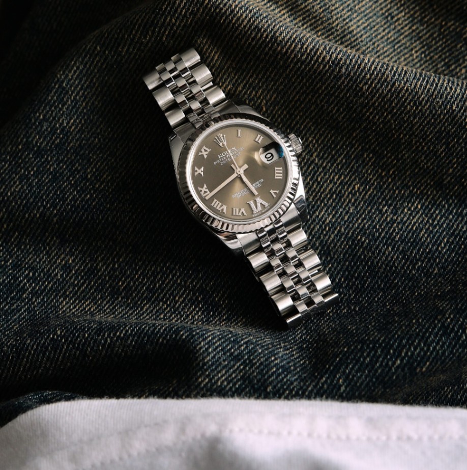Rolex Datejust 178274 Brown Roman Dial Jubilee 2012  thumbnail 2