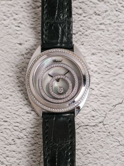Chopard Happy Spirit Diamond 18K White Gold Mop