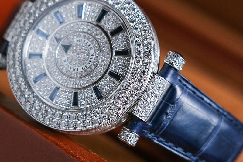 Franck Muller Double Mystery 18K White Gold Full Diamond thumbnail 3
