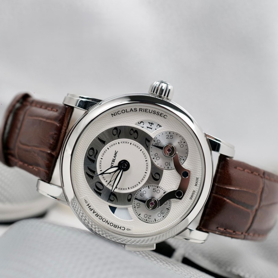 MONTBLANC Nicolas Rieussec Chronograph White Dial 43mm 2014