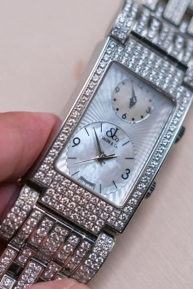 Jacob & Co Angel  Dual Time MOP Full Diamond thumbnail 5