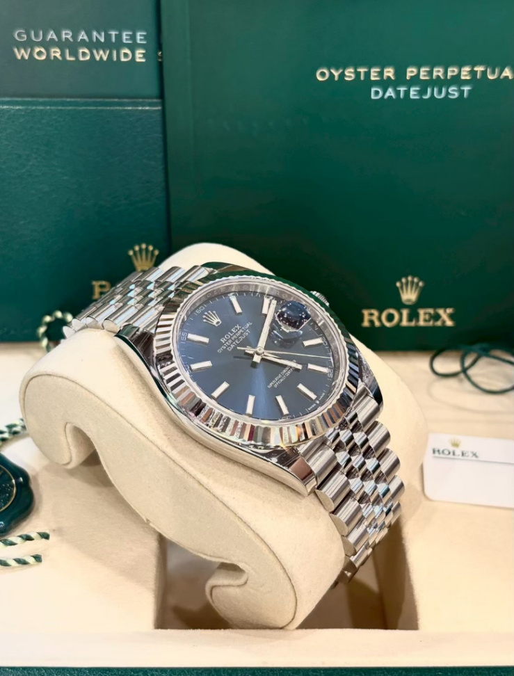 Datejust Blue Dial Jubilee 41mm thumbnail 4