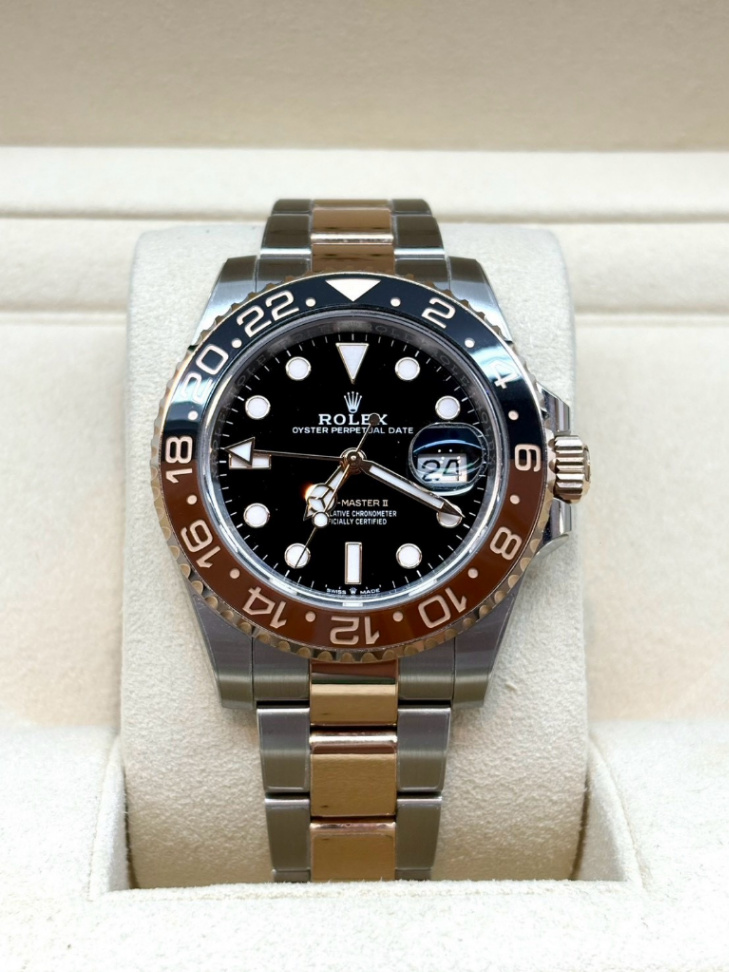 Used GMT Master || Rootbeer 2t Rose Gold 40mm(ติดฟิล์ม)