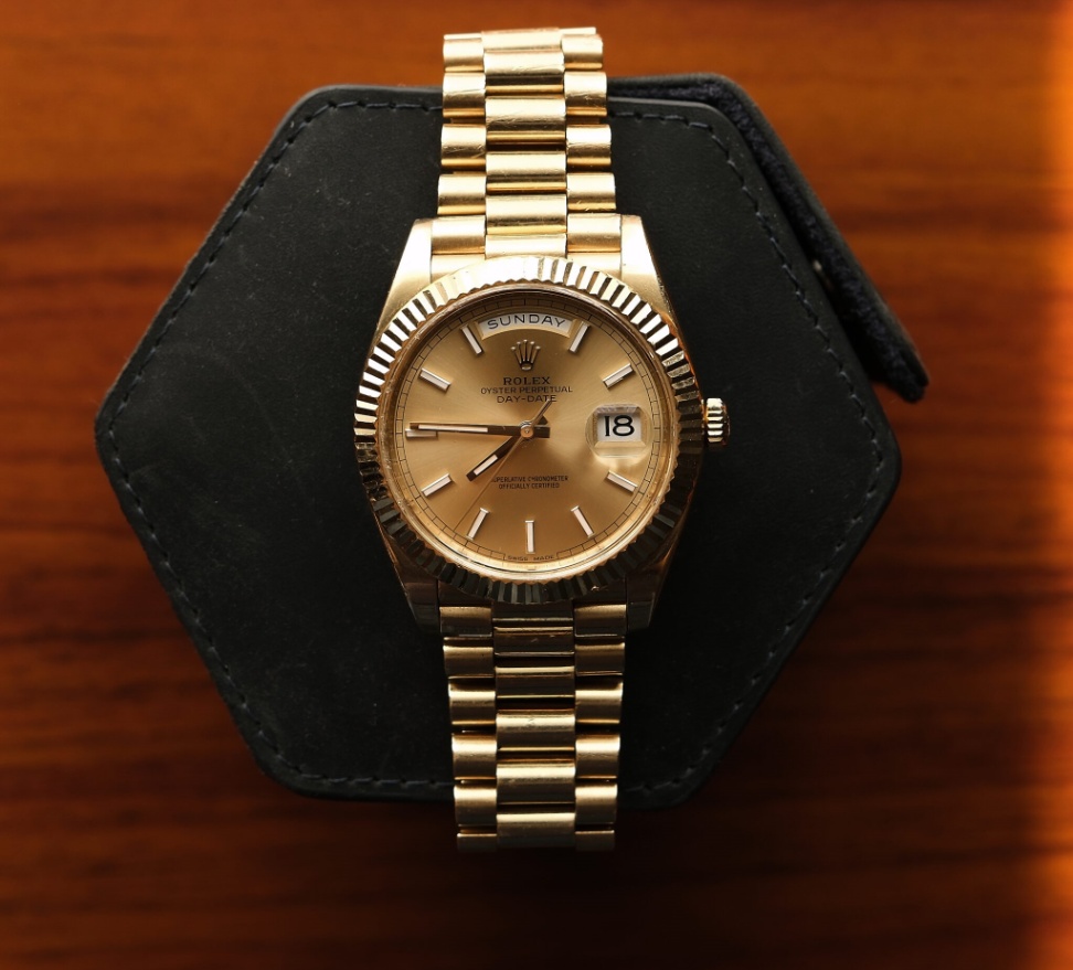 Rolex Day-Date 228238 Champagne Dial Yellow Gold President 2018