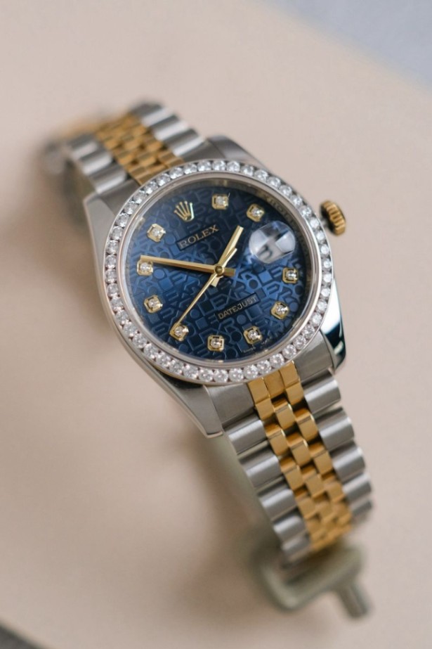 Rolex Datejust 2 Tone Blue Company Dial Ref. 116233BLJDJ thumbnail 2