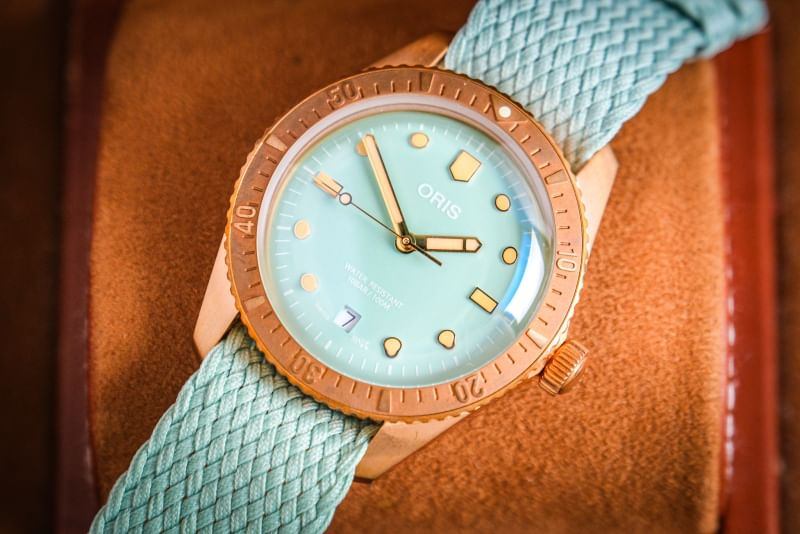 ORIS Divers Sixty-Five Cotton Candy Wild Green thumbnail 5