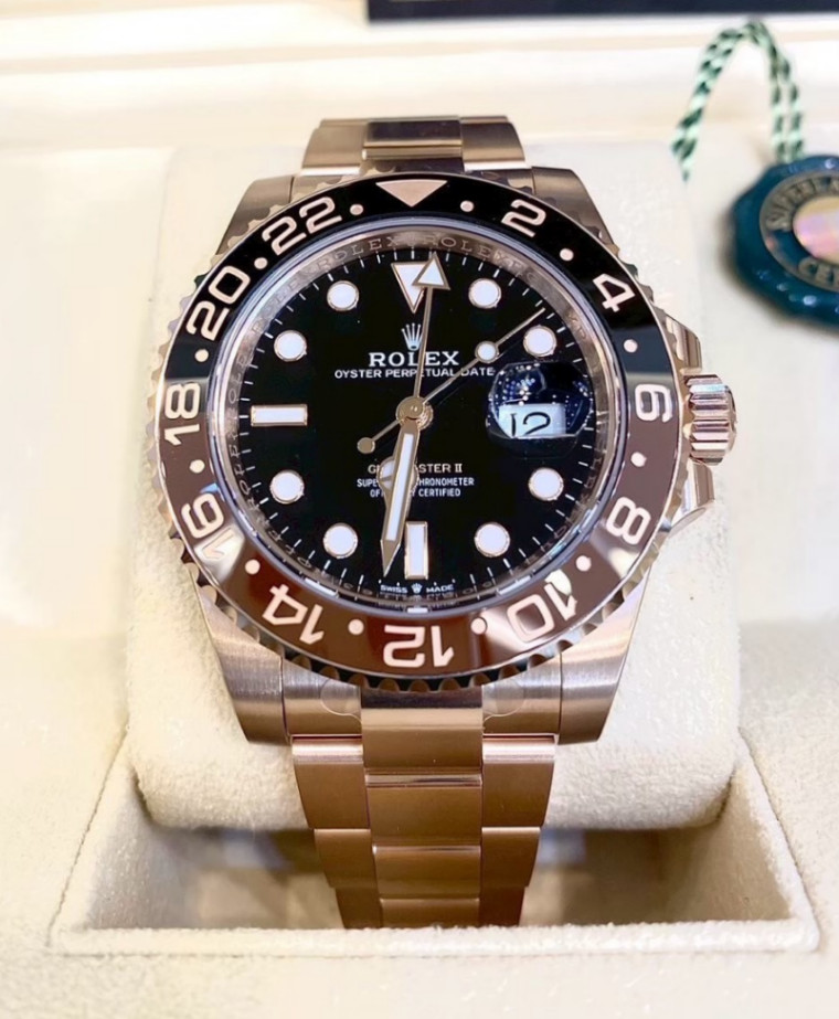 GMT Master || Rootbeer Full Rose Gold 40mm