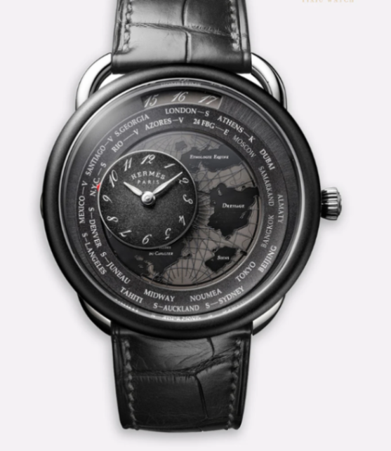 Hermes Le Temps Voyageur Pt/Ti