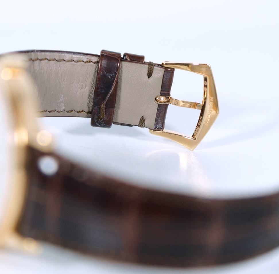 Patek Philippe Calatrava 6119R-001 Silver grained dial Brown leather Strap 2022 - Image 2