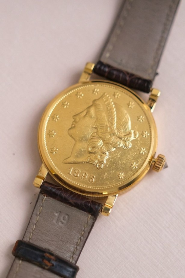 CORUM TWENTY DOLLAR COIN WATCH 18k GOLD Automatic  thumbnail 5