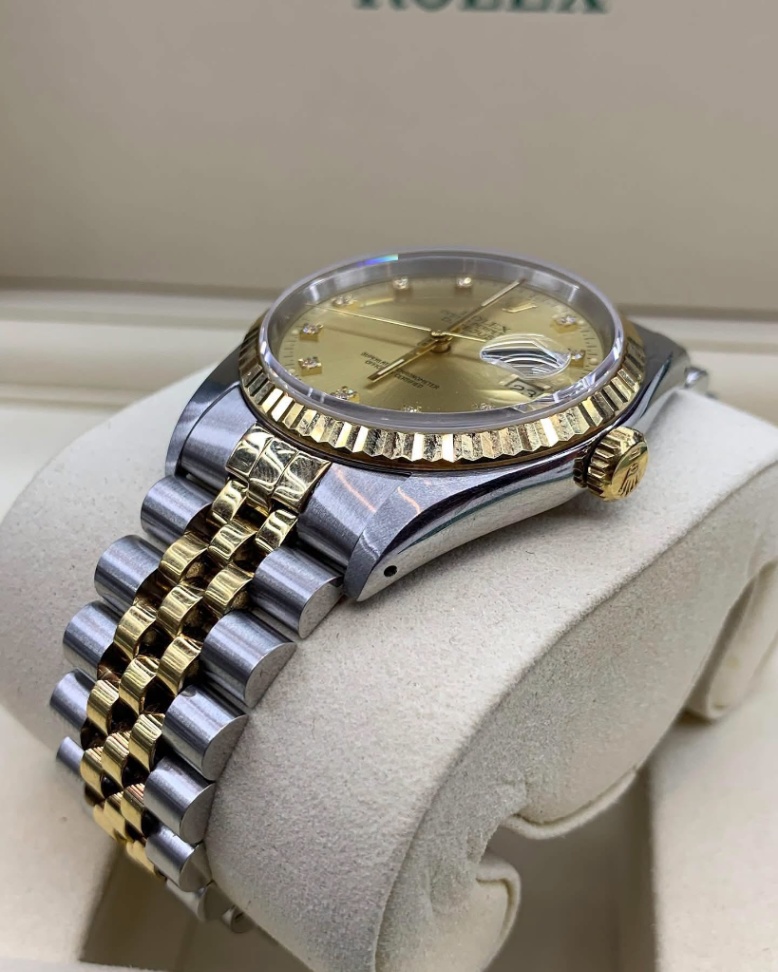 ROLEX Datejust 36 16233 Champagne Diamond Dial thumbnail 2