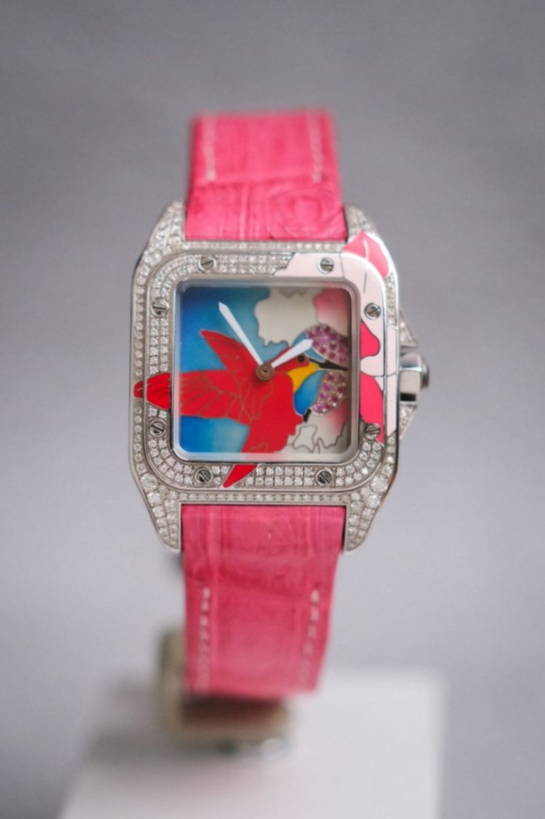 Cartier Santos 100 Medium HummingBird