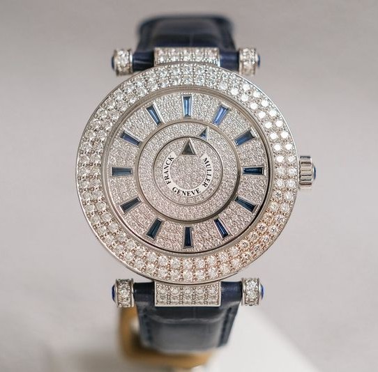 Franck Muller Double Mystery 18K White Gold Full Diamond