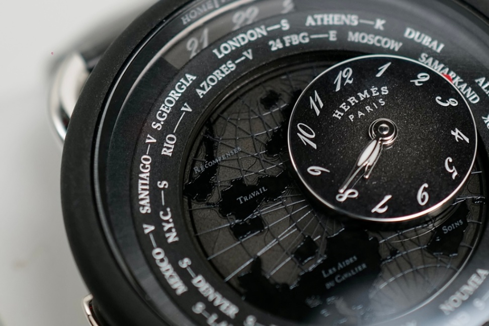 HERMÈS Arceau Le Temps Travelling Time AR10 741 Platinum DLC 41mm - Image 2