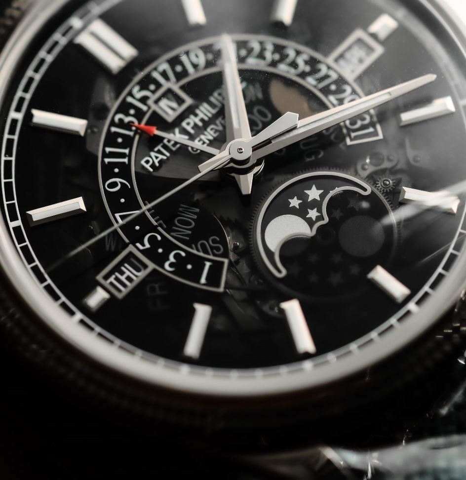 Patek Philippe New Grand Complications 6159G-001 Perpetual Calendar Skeletonized Dial Black Fabric Strap 2025 - Image 3