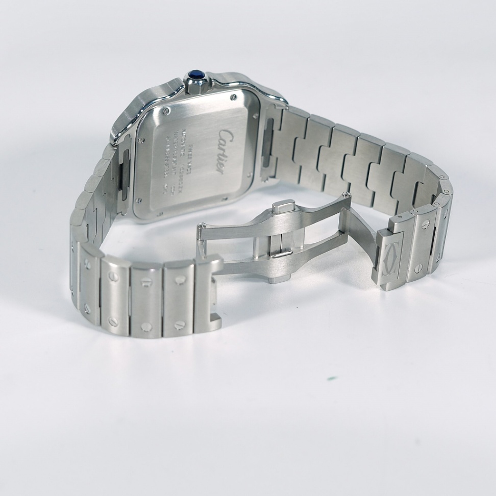 Cartier Santos WSSA0009 Large Silver Dial Stainless steel 2019 - Image 8