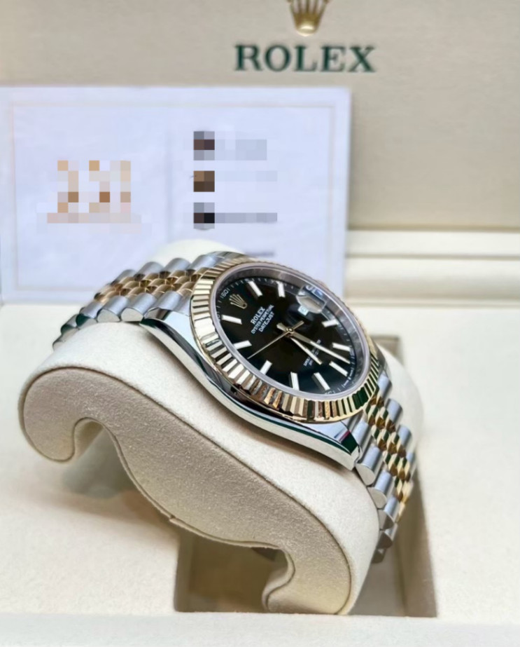 Used Datejust Black Dial 2t Yellow Gold 41mm - Image 3