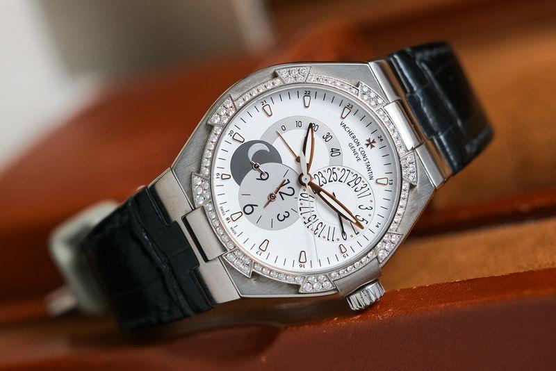 Vacheron Constantin Overseas Dual Time 18K White Gold Diamond Ref. 47751/000G - Image 5