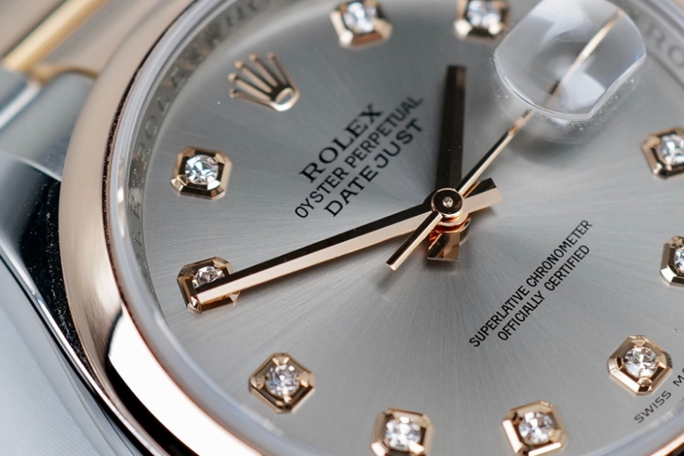 ROLEX Datejust 36 116201 Dark Rhodium Diamond Dial 36mm thumbnail 2