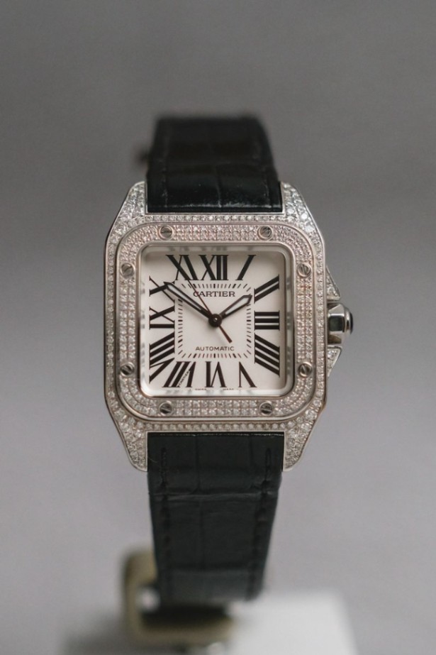 Cartier Santos 100 Medium Diamond