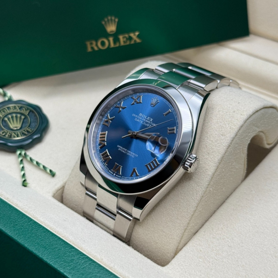 Datejust Blue Roman Dial Oyster 41mm thumbnail 3