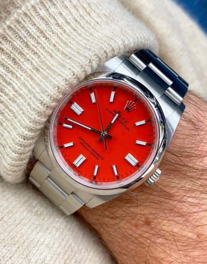ROLEX Oyster Perpetual 31 Coral Red Dial 277200 2021