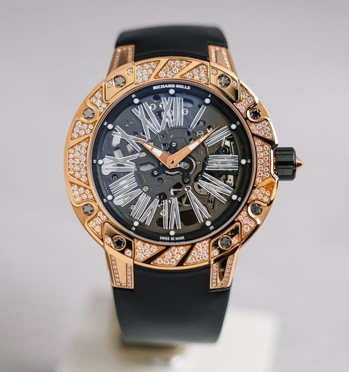 Richard Mille Extra Flat 18K Rose Gold Diamonds RM033